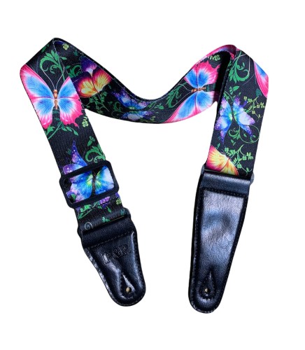 Pas Gitarowy Nylon Regulowany Motyle -PP XXV