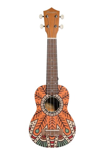 Bamboo BU-21 Orange Mandala ukulele sopranowe