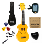 Ukulele Sopranowe ŻÓŁTE Mahalo U-Smile Uśmiech - ZESTAW