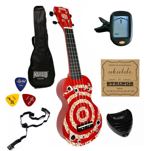 Ukulele Sopranowe TARCZA Mahalo Designer + AKCESORIA