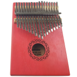 Kalimba Drewniana 17 Blaszek - Czerwona - Jeremi W-17T-7