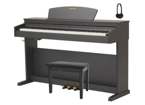 Dynatone SLP-175BLK pianino cyfrowe + ława, słuchawki