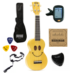 Ukulele Sopranowe Mahalo Uśmiech Żółte + Akcesoria
