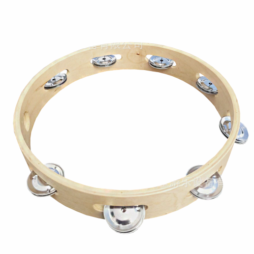 Tamburyn Drewniany 8 Dzwonków - Kera T10 - Duży 25cm