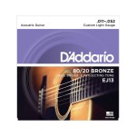 Struny do Gitary Akustycznej 11-52 D'Addario EJ13