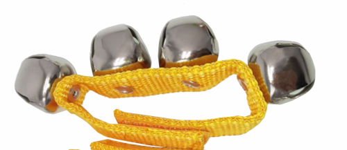 Janczary Grzechotki Dla Dzieci Żółte Dzwonki na Pasku