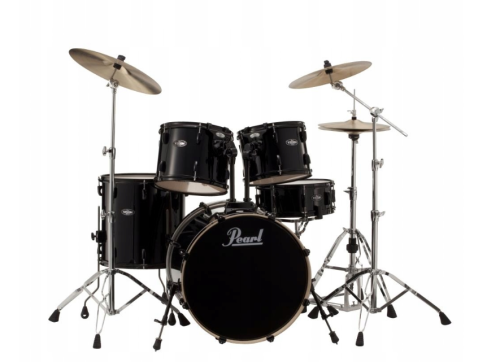 Perkusja Pearl Vision Black Zestaw VB825 z Talerzami