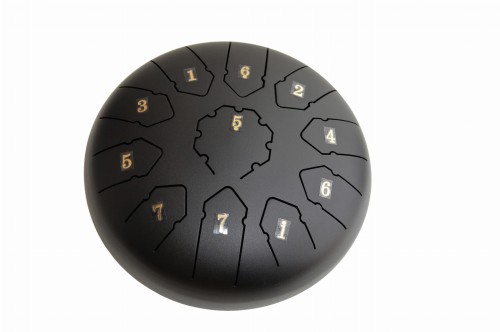 tongue drum 12 czarny