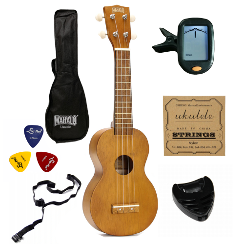 Ukulele sopranowe Mahalo Kahiko brązowe