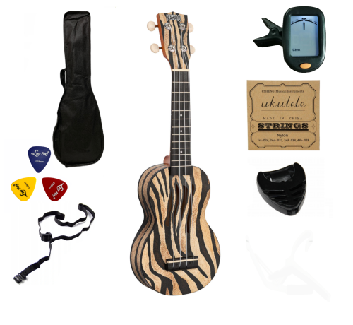 Ukulele Sopranowe Zebra Mahalo Seria Art II MA1ZE 