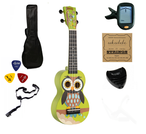 Ukulele Sopranowe Sowa Mahalo Seria Art II MA1WL