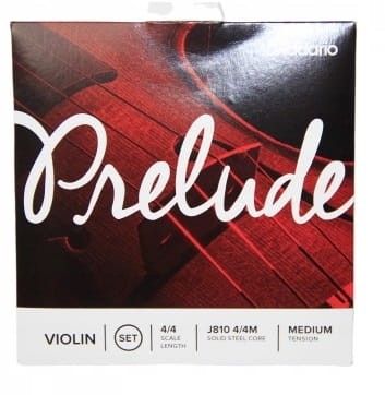 Struny do Skrzypiec 4/4 D'Addario Prelude MEDIUM KOMPLET