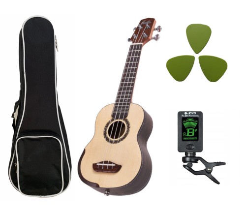 Ukulele Sopranowe Laila Master LITY ŚWIERK + Akcesoria