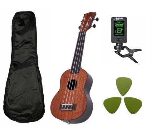 Ukulele Sopranowe Laila z ABS + Akcesoria Stroik Pokrowiec