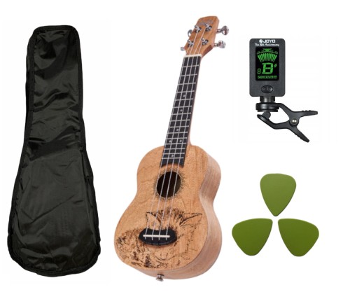 Ukulele Sopranowe KOTEK Laila Grawer + Akcesoria