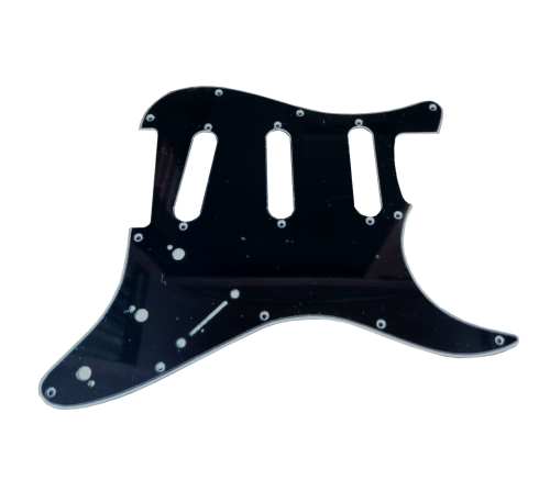 Maskownica do Gitary Stratocaster Czarna - Pickguard