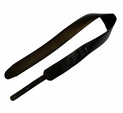 Akmuz PES300BK pas gitarowy skóra filc regulowany