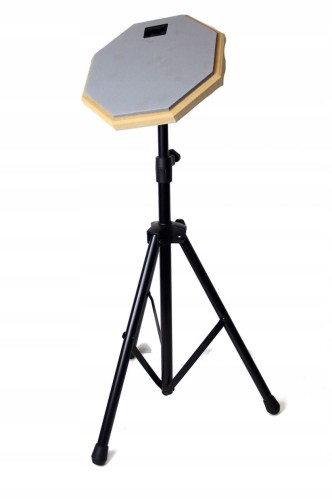 Pad Perkusyjny do Ćwiczeń SZARY + STATYW i PAŁKI Zestaw