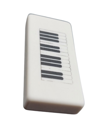 Gumka do Mazania Muzyczna Klawiatura Biała