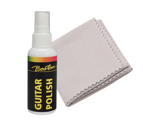 Zestaw do czyszczenia gitary Boston BGP-60 - Płyn i ściereczka do konserwacji instrumentów