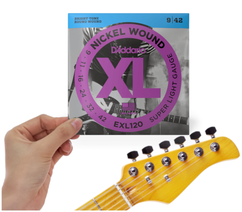 Struny do Gitary Elektrycznej D'Addario EXL 9-42