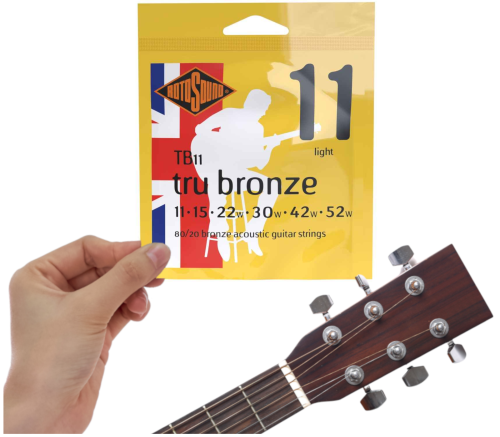 Struny do Gitary Akustycznej 11-52 Rotosound Tru Bronze