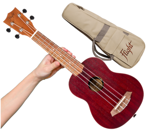 Ukulele Sopranowe Flight NUS380 Coral POKROWIEC