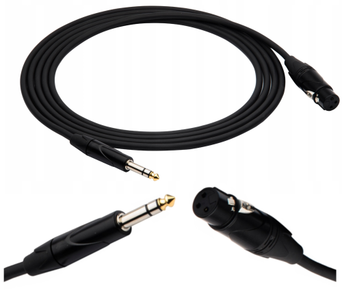 Kabel Mikrofonowy Jack 6,3 - XLR 3m Red's Music MC1430