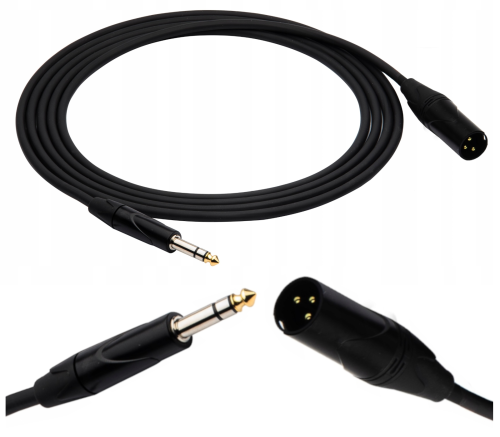 Kabel Mikrofonowy Jack 6,3 - XLR 3m Red's Music MC1530