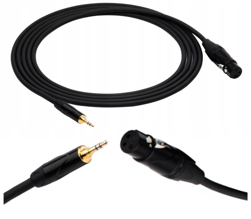 Kabel Mikrofonowy Jack 3,5 - XLR 1,5m Red's Music MC1715
