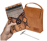 Kalimba 17 Blaszek Skóra Węża - Mahalo Python  MKA17PY