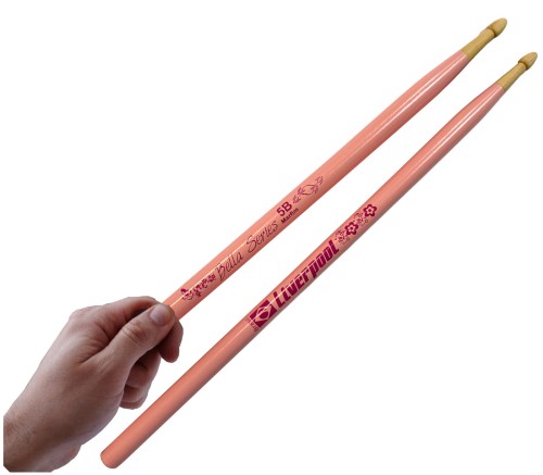 Pałki Perkusyjne 5B Liverpool LB-5BM - RÓŻOWE