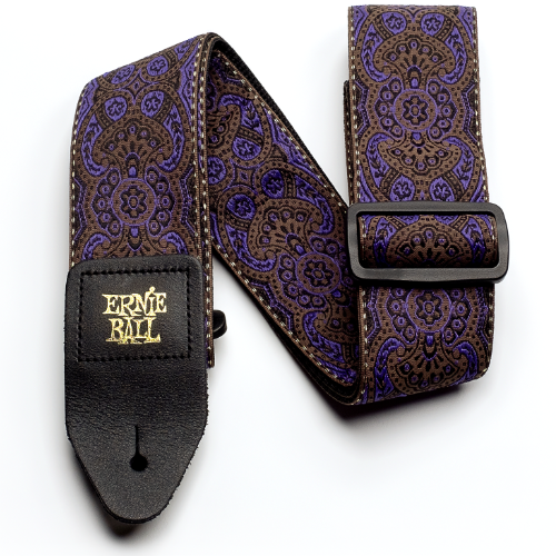 Pas Gitarowy Ernie Ball 4164 Regulowany Fioletowy Wzorek