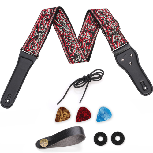 Pas do Gitary + Straplock + Kostki Jeremi GS-08-1