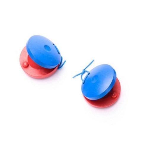 Kastaniety Drewniane Kera CA-4P Para Czerwone Niebieskie