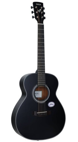 Gitara Akustyczna 3/4 Saga GS600BK czarna pudło orchestra
