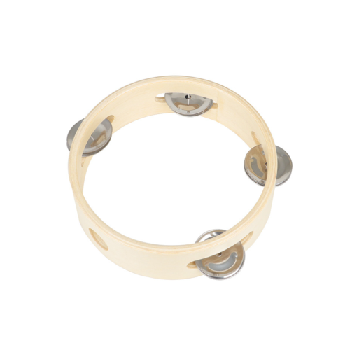 Tamburyn Drewniany 4 dzwonki Kera T6-4