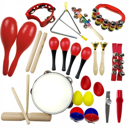 Duży Zestaw Instrumentów Perkusyjnych - Perkusja Orffa 