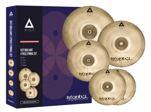 Talerze Perkusyjne Istanbul Agop Xist Brilliant Set IXBS4 Zestaw + Splash 10" 