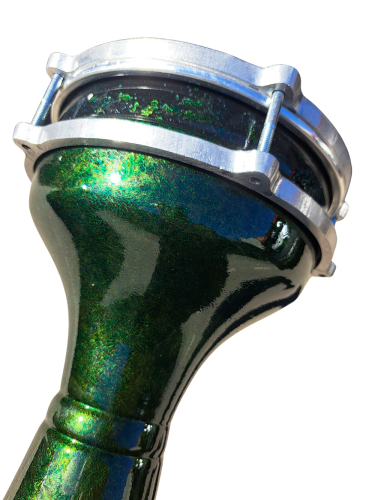 Darbuka Aluminiowa Bęben Kielichowy Vatan VDT 124 Ciemnozielona