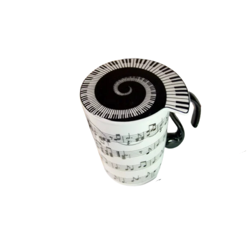 Kubek z Pokrywką – Pięciolinie z Nutkami 