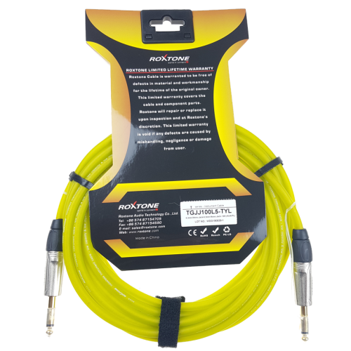 Kabel instrumentalny Roxtone TGJJ100L5 TYL