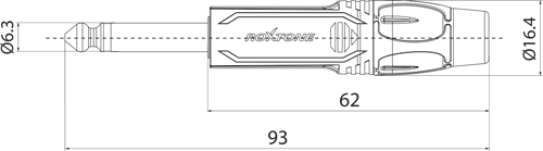 Kabel instrumentalny Roxtone TGJJ100L5 TRD