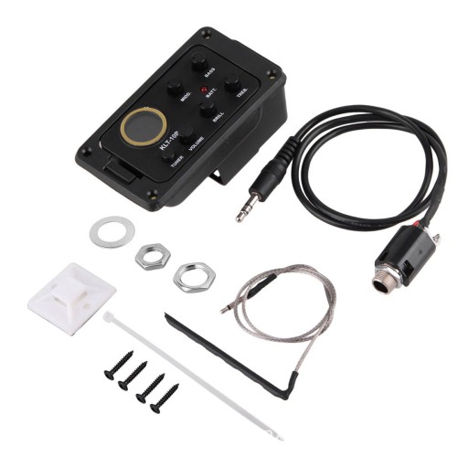 Pickup aktywny do gitary z tunerem zestaw Kera Audio KLT-10B