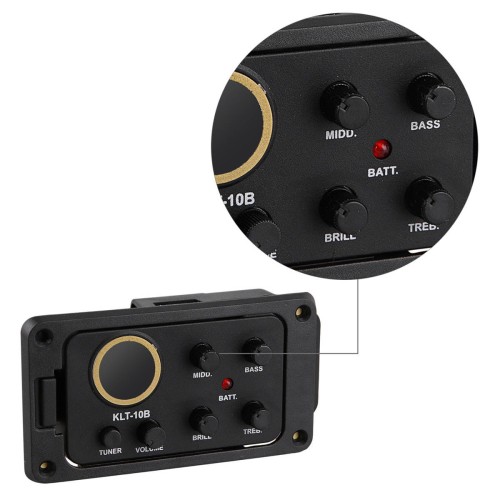 Pickup aktywny do gitary z tunerem zestaw Kera Audio KLT-10B