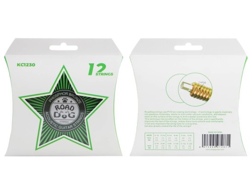 Zestaw 12 strun do gitary akustycznej ROAD DOG KC1230