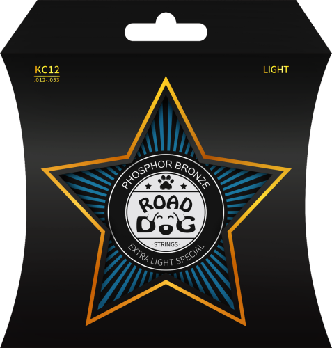 Struny do gitary akustycznej ROAD DOG KC12