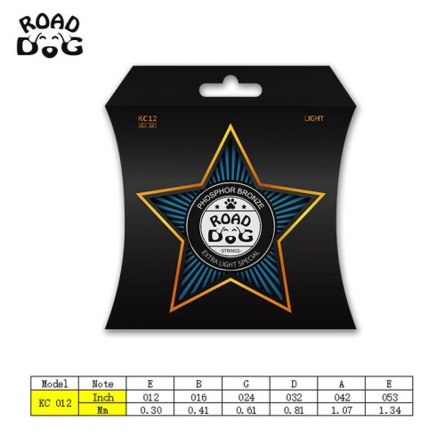Struny do gitary akustycznej ROAD DOG KC12