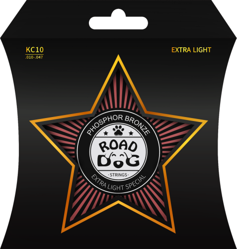 Struny do gitary akustycznej ROAD DOG KC10