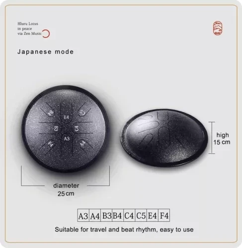 Travel drum Hluru TA8-10-GalaxyBlack 8 ton 10"